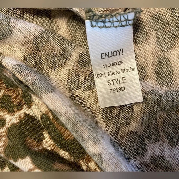 Michael Stars Leopard Racerback Tank Top - Picture 4 of 6